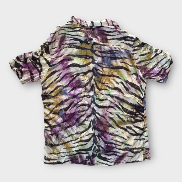 All Saints Kanha Short Sleeve Shirt in Cloud White women's medium - Picture 8 of 9